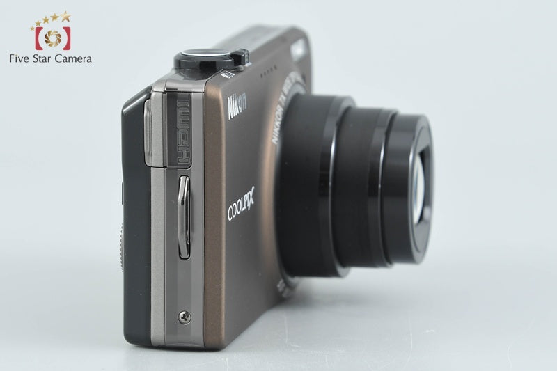 Nikon COOLPIX S6000 Soft Brown 14.2 MP Digital Camera from Japan