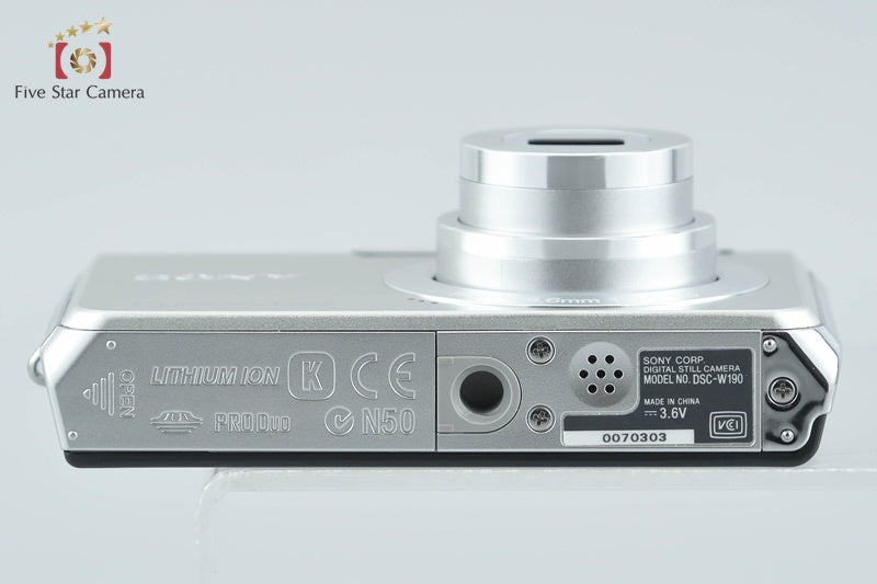 Sony Cyber-Shot DSC-W190 Silver 12.1 MP Digital Camera [Japanese Language Only]