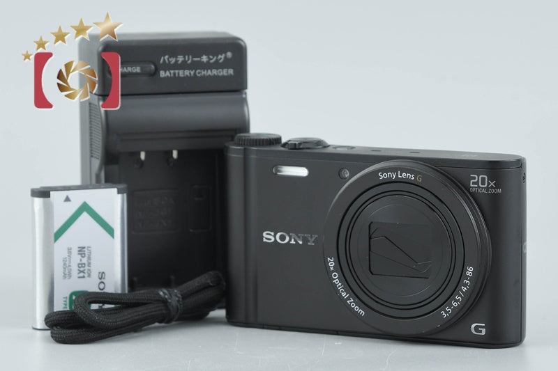 Sony Cyber-Shot DSC-WX350 Black 18.2 MP Digital Camera [Multiple Languages]
