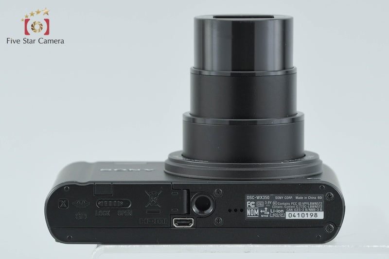 Sony Cyber-Shot DSC-WX350 Black 18.2 MP Digital Camera [Multiple Languages]