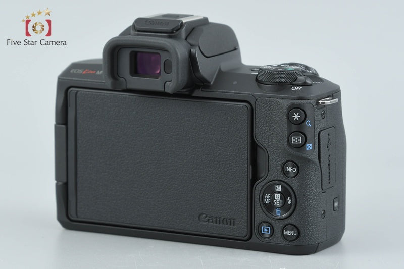 "Count 1,000" Canon EOS Kiss M / M50 Black 24.0 MP 15-45 22 Lenses w/ Box
