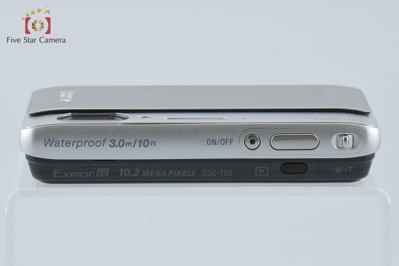 Sony Cyber-shot DSC-TX5 Silver 10.2 MP Digital Camera [Japanese Language Only]
