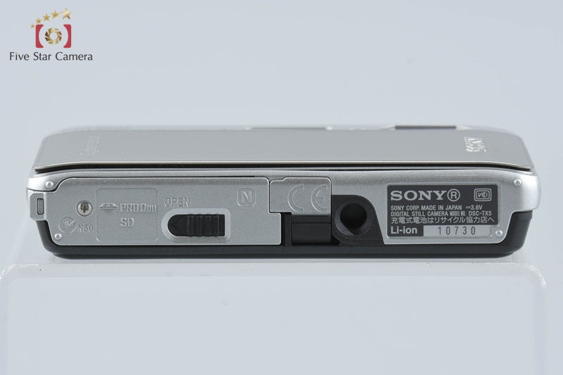 Sony Cyber-shot DSC-TX5 Silver 10.2 MP Digital Camera [Japanese Language Only]