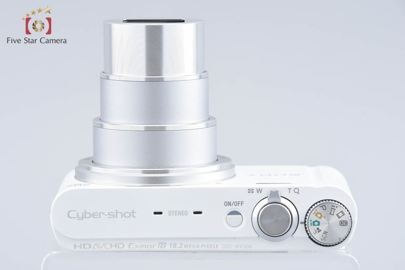 SONY Cyber-shot DSC-WX300 White 18.2 MP Digital Camera [Multiple Languages]