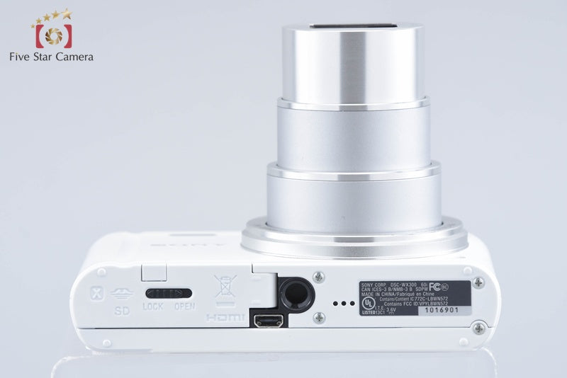 SONY Cyber-shot DSC-WX300 White 18.2 MP Digital Camera [Multiple Languages]