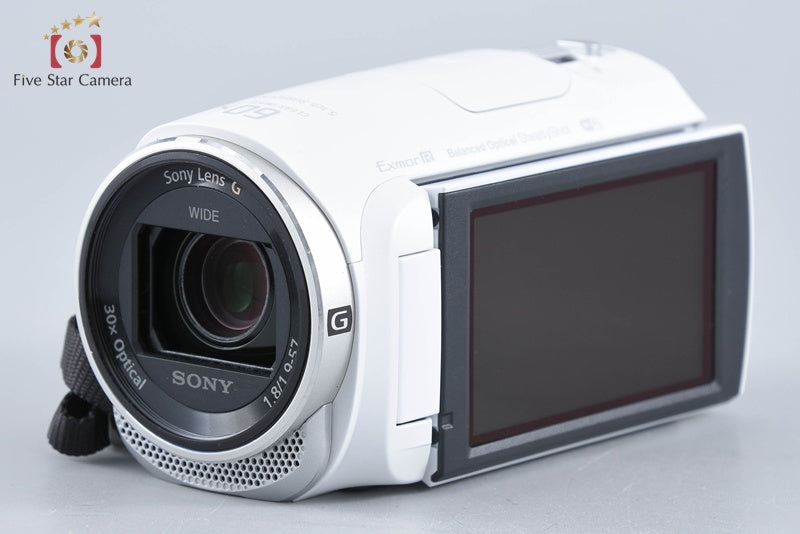 Sony Handycam HDR-CX670 White Digital HD Camcorder w/ Box [Multiple Languages]