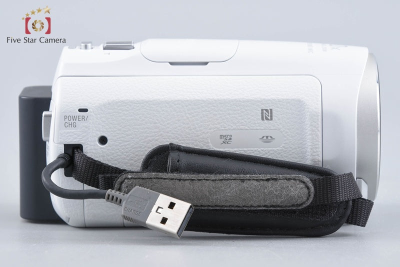 Sony Handycam HDR-CX670 White Digital HD Camcorder w/ Box [Multiple Languages]