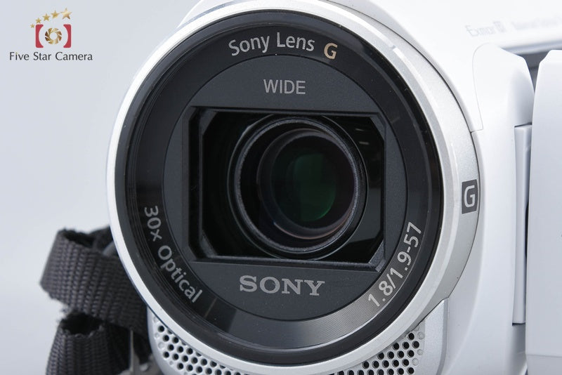 Sony Handycam HDR-CX670 White Digital HD Camcorder w/ Box [Multiple Languages]