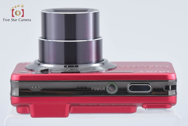Sony Cyber-Shot DSC-W170 Red 10.1 MP Digital Camera [Japanese Language Only]