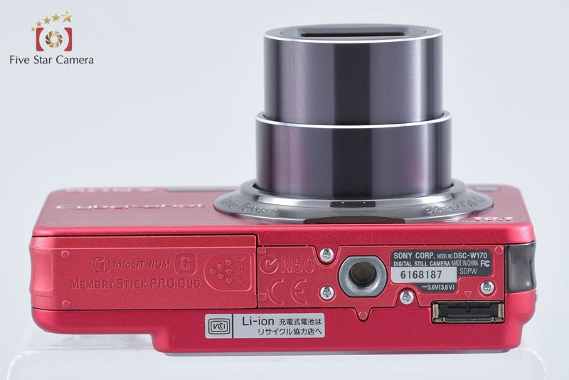 Sony Cyber-Shot DSC-W170 Red 10.1 MP Digital Camera [Japanese Language Only]