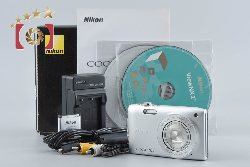 Nikon COOLPIX S3300 Crystal Silver 16.0 MP Digital Camera w/ Box