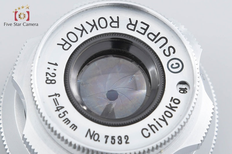 MINOLTA Chiyoko SUPER ROKKOR 45mm f/2.8 Later Model L39 LTM Leica Thread Mount