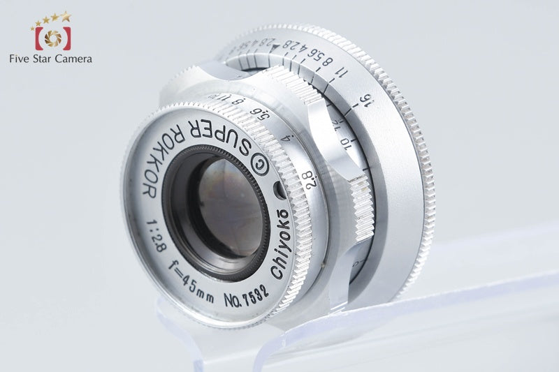 MINOLTA Chiyoko SUPER ROKKOR 45mm f/2.8 Later Model L39 LTM Leica Thread Mount