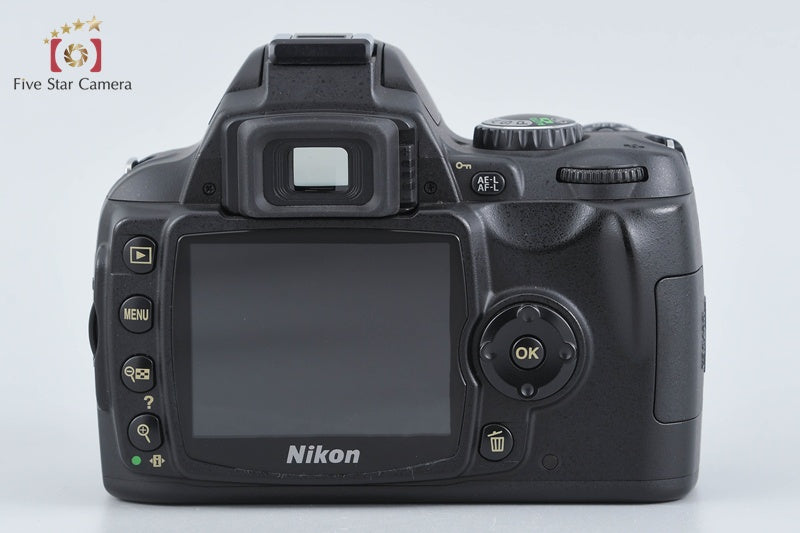 "Shutter count 5,124" Nikon D40 Black 6.1 MP DSLR AF-S DX 18-55 55-200 Lenses