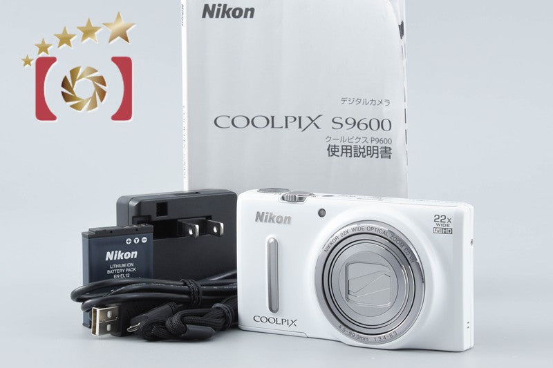 Nikon COOLPIX S9600 Elegant White 16.0 MP Digital Camera