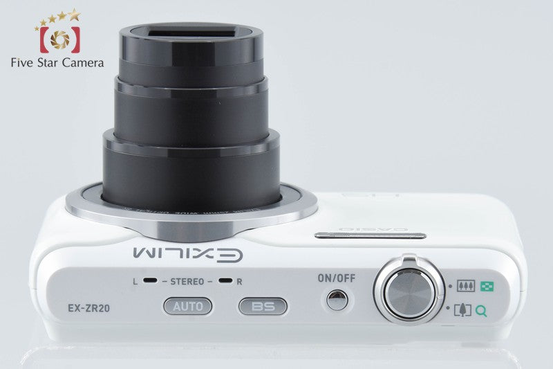 Casio EXILIM EX-ZR20 White 16.1 MP Digital Camera