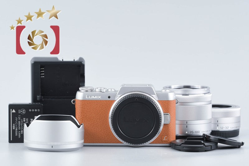 Panasonic LUMIX DMC-GF7W Brown 16.0MP 12-32 35-100 Lens [Japanese Language Only]