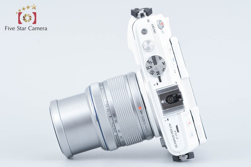 "Count 1,816" Olympus PEN Lite E-PL6 White 16.1 MP 14-42 EZ Lens