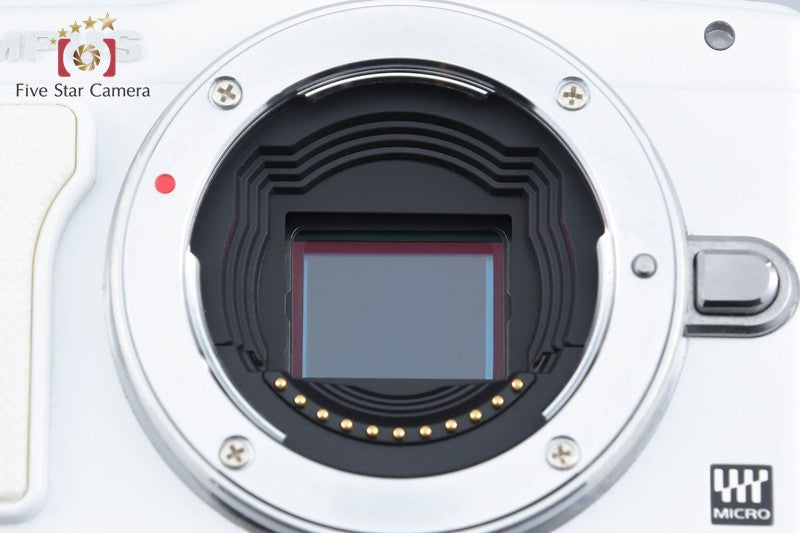 "Count 1,816" Olympus PEN Lite E-PL6 White 16.1 MP 14-42 EZ Lens