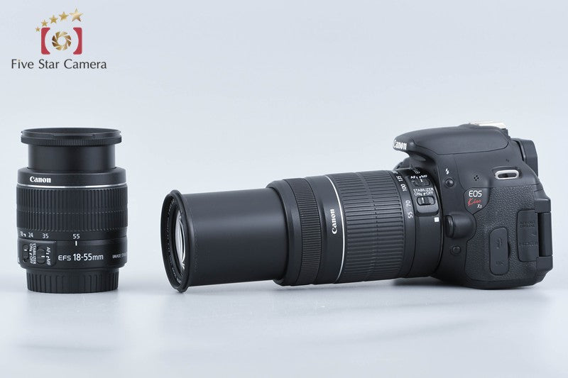 "Count 2,612" Canon EOS Kiss X5 / Rebel T3i / 600D 18.0 MP 18-55 55-250 Lenses