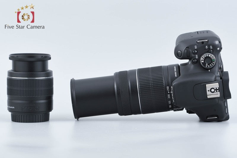 "Count 2,612" Canon EOS Kiss X5 / Rebel T3i / 600D 18.0 MP 18-55 55-250 Lenses