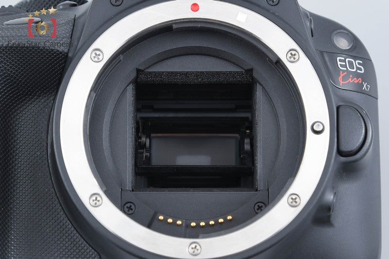 Canon EOS Kiss X7 / Rebel SL1 / 100D Black 18.0 MP 18-55 55-250 Lenses