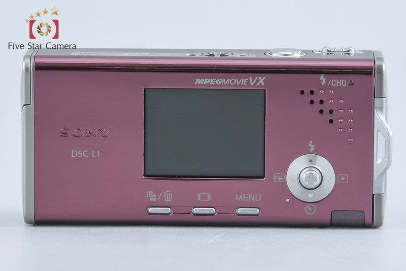 Sony Cyber-Shot DSC-L1 Wine Red 4.1 MP Digital Camera [Japanese Language Only]