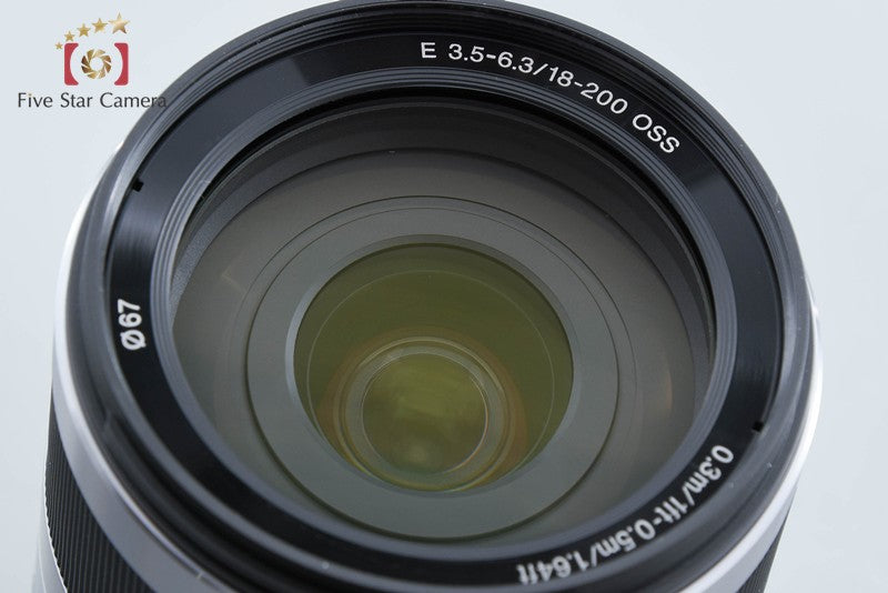 SONY E 18-200mm f/3.5-6.3 OSS SEL18200 Silver w/ Box