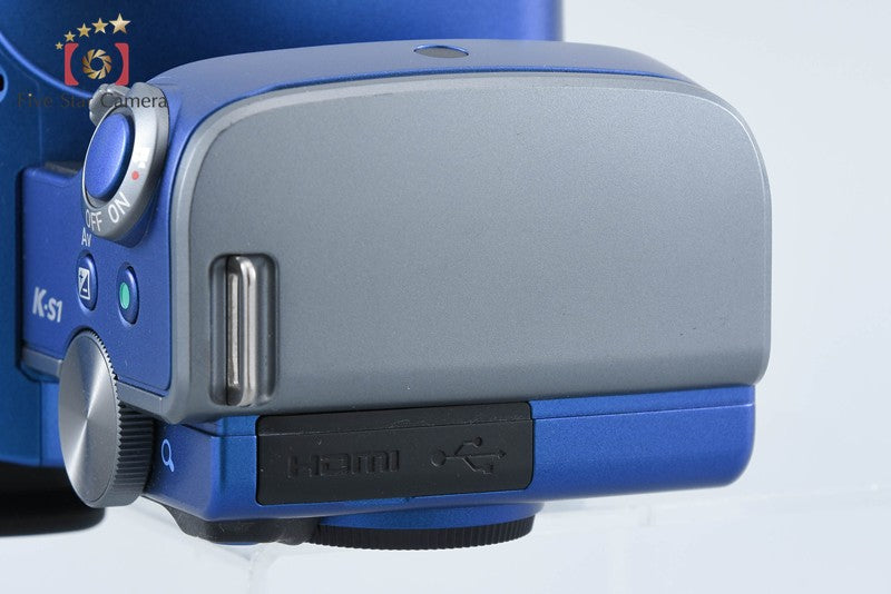 "Shutter count 553" Pentax K-S1 Blue 20.1 MP Digital SLR Camera Body