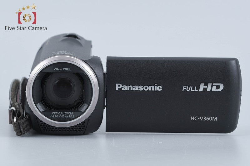 Panasonic HC-V360M 16GB 90x Zoom 2.2 MP Black Digital HD Camcorder