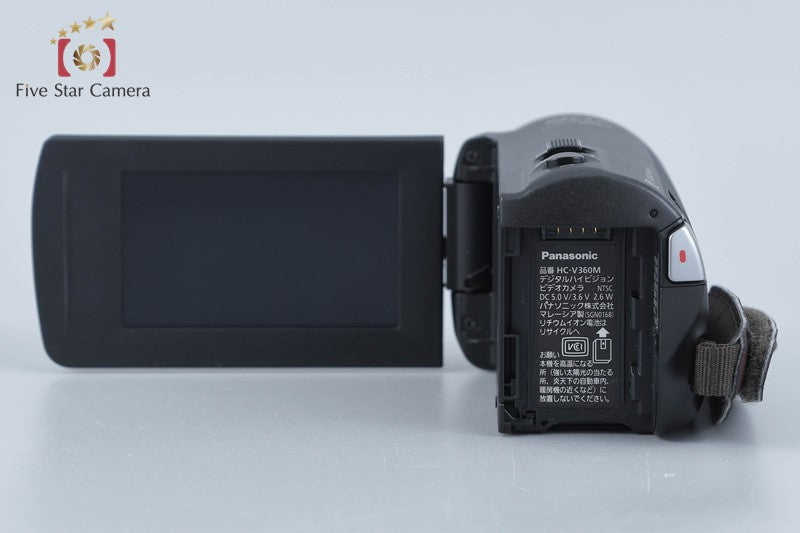 Panasonic HC-V360M 16GB 90x Zoom 2.2 MP Black Digital HD Camcorder