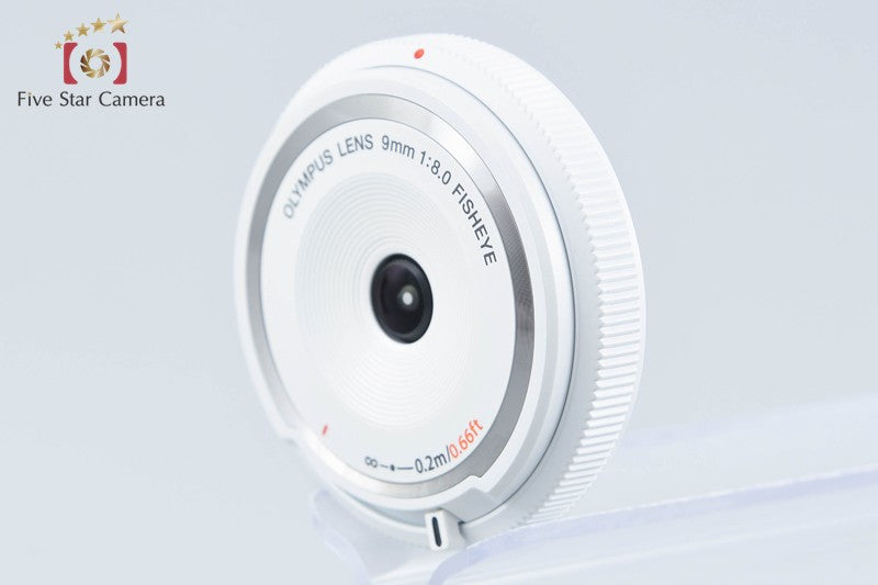 Olympus FISHEYE Body Cap Lens 9mm f/8 White BCL-0980 w/ Box