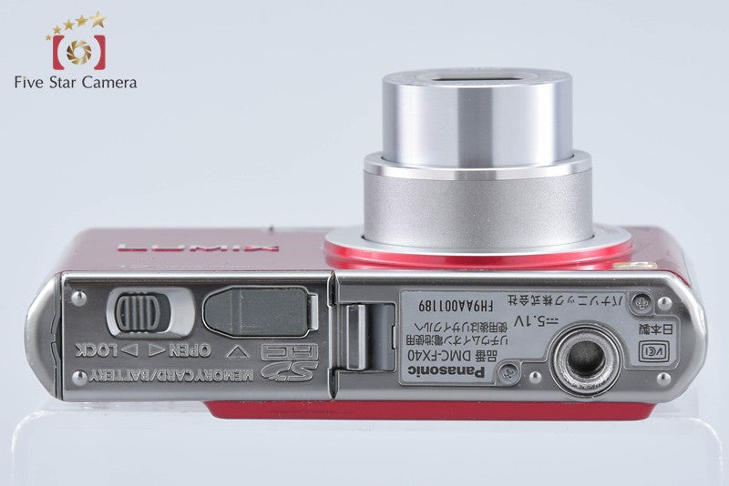 Panasonic LUMIX DMC-FX40 Red 12.1 MP Digital Camera [Japanese Language Only]