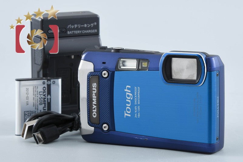 "Count 2,092" Olympus TOUGH TG-820 Blue 12.0 MP Waterproof Digital Camera