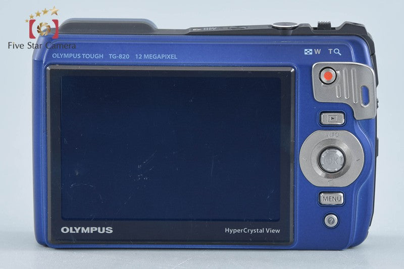 "Count 2,092" Olympus TOUGH TG-820 Blue 12.0 MP Waterproof Digital Camera