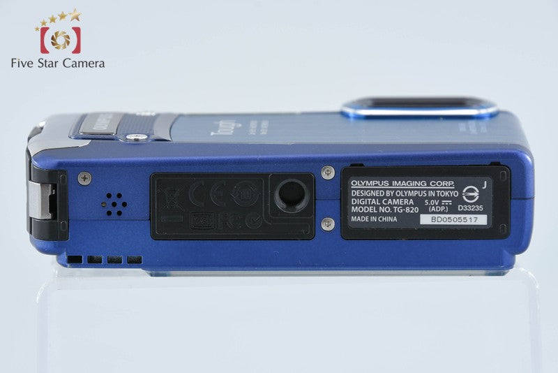 "Count 2,092" Olympus TOUGH TG-820 Blue 12.0 MP Waterproof Digital Camera