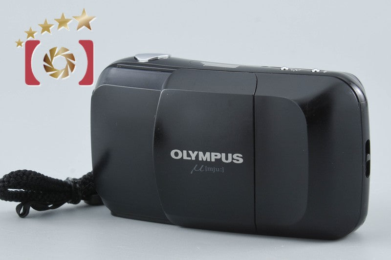 Olympus μ[mju:] Black 35mm f/3.5 Point & Shoot Film Camera
