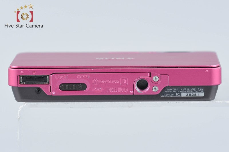 Sony Cyber-Shot DSC-T700 Pink 10.1 MP Digital Camera [Japanese Language Only]
