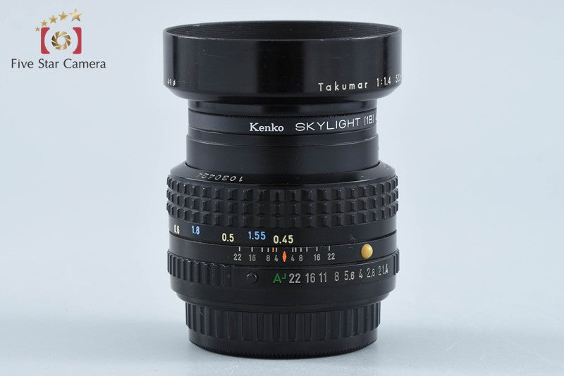 Pentax SMC A 50mm f/1.4 from Japan
