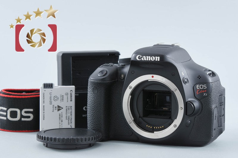 "Count 5,208" Canon EOS Kiss X5 / Rebel T3i / 600D 18.0 MP DSLR Camera Body