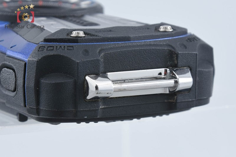 "Shutter count 1" Ricoh Pentax WG-40W Blue 16.0 MP Waterproof Action Camera