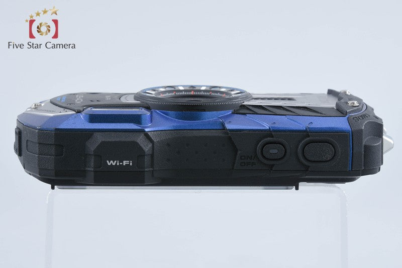 "Shutter count 1" Ricoh Pentax WG-40W Blue 16.0 MP Waterproof Action Camera
