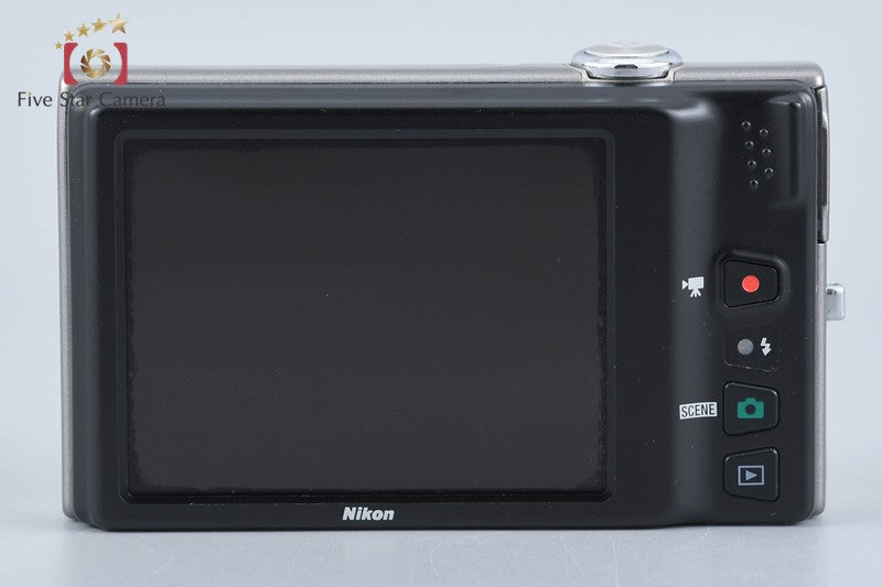 Nikon COOLPIX S6100 Champagne Silver 16.0 MP Digital Camera w/ Box from Japan
