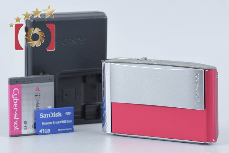 Sony Cyber-Shot DSC-T5 Red 5.1 MP Digital Camera [Japanese Language Only]