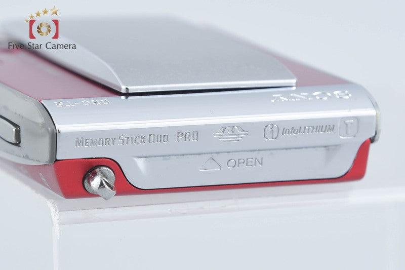 Sony Cyber-Shot DSC-T5 Red 5.1 MP Digital Camera [Japanese Language Only]