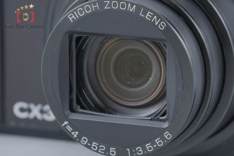 Shutter count 380 Ricoh CX3 Black 10.0 MP Digital Camera from Japan