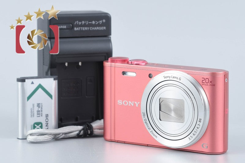 Sony Cyber-Shot DSC-WX350 Pink 18.2 MP Digital Camera [Multiple Languages]