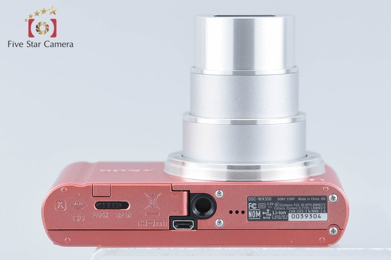 Sony Cyber-Shot DSC-WX350 Pink 18.2 MP Digital Camera [Multiple Languages]