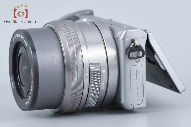 Sony Alpha α NEX-5T Silver 16.1MP Digital Camera 16-50 Lens [Multiple Languages]