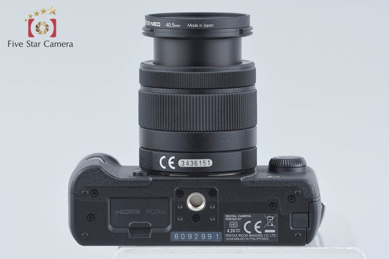 "Shutter count 2,212" PENTAX Q7 Black 12.4 MP Digital Camera 5-15 Lens